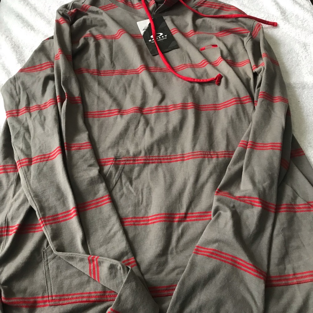 New mens oakley long sleeve hoodie tshirt